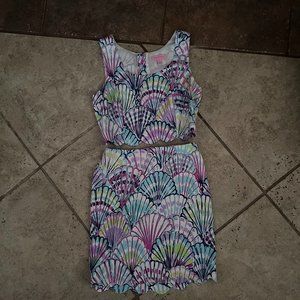 Size 00 Lilly Pulitzer Seashell Two Piece Skirt Set